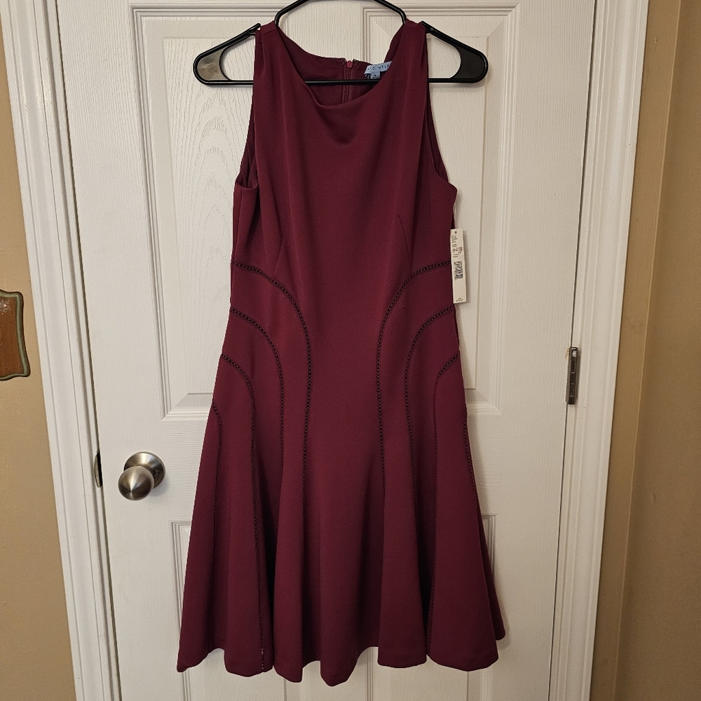 Antonio Melani Kate Cherry Jubilee Sleeveless A-line Midi Dress